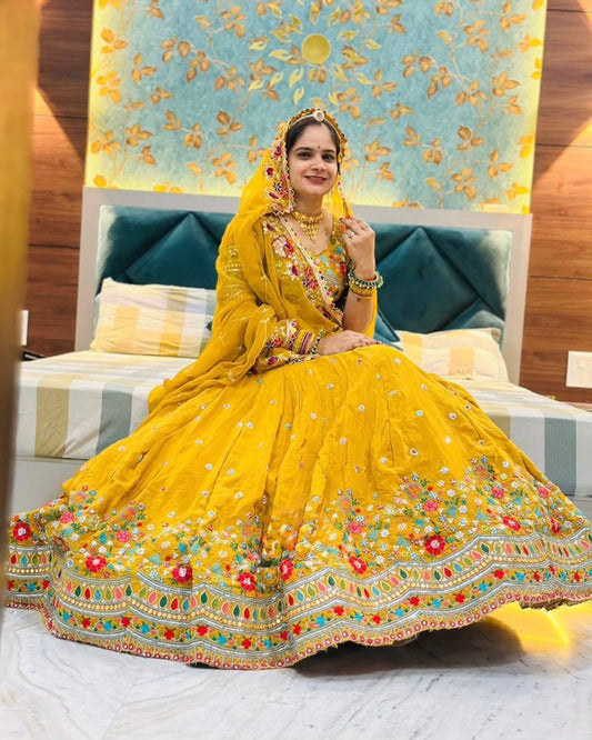 New Heavy Boutique Full-Stitched Lehenga Set in Faux Georgette