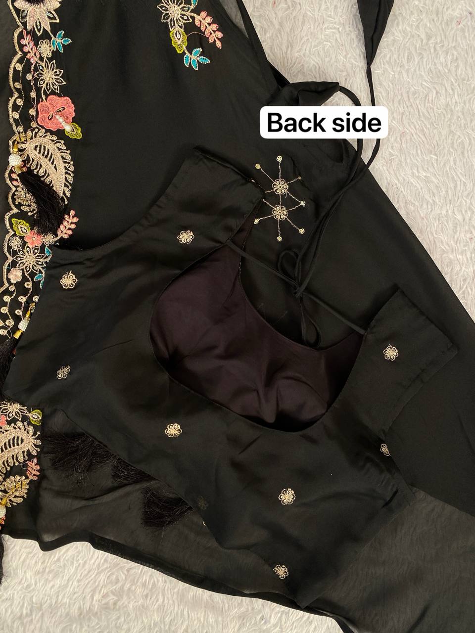 Party & Wedding Special Indo-Western Shrug, Dhoti & Blouse Set