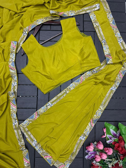 Trending Ready-to-Wear Embroidered Saree with Full Koti Jacket