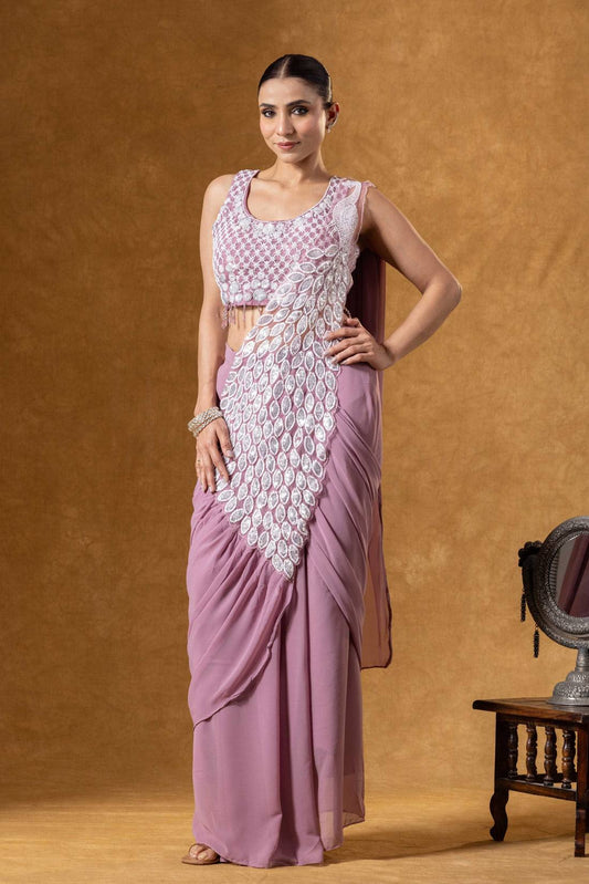 Peacock Style Ready to Wear Saree