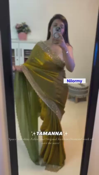 Trending Designer Diamond Work Saree Collection