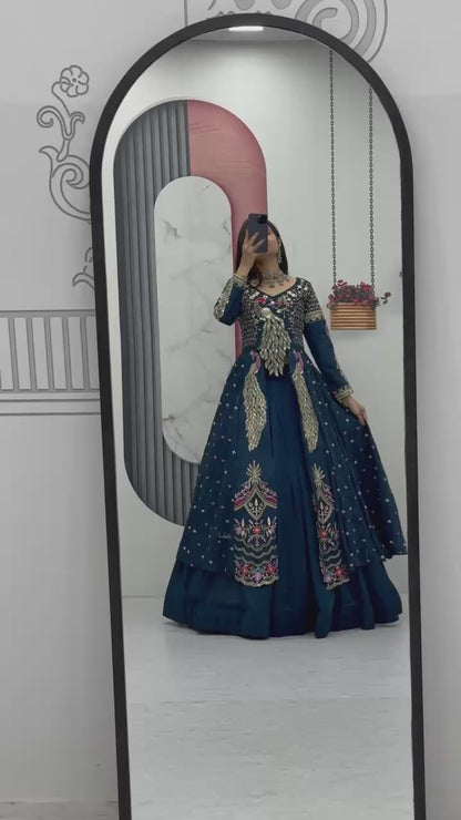 Festival Special Crop Top with Shrug & Lehenga Set