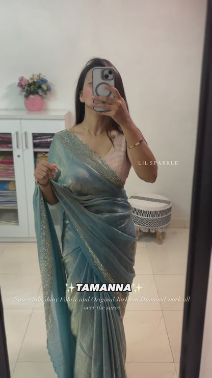 Trending Designer Diamond Work Saree Collection