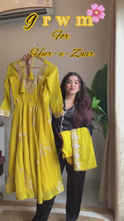 Elegant Embroidered Kurti Sharara Set with Designer Dupatta