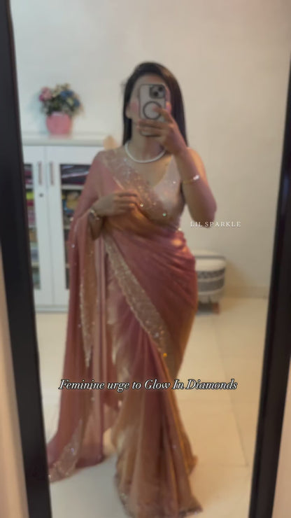 Trending Designer Diamond Work Saree Collection
