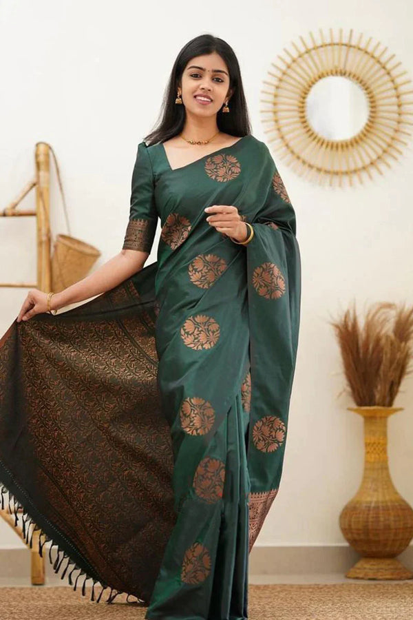 GREEN SOFT LICHI SILK